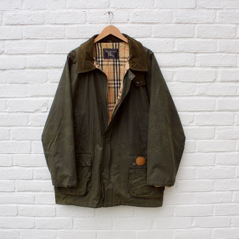 That nova check lining never gets old, especially on this newly revived @burberry jacket after a laundered re-wax! What more do you need to get you in the mood for a good old fashion country stroll. Burberry Jacket, Good Old, Getting Old, Old Fashioned, Burberry, How To Wear