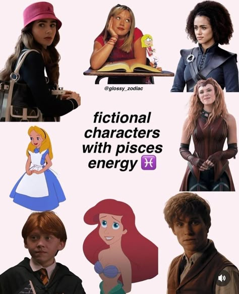 Gemini Fictional Characters, Pisces Fictional Characters, Pisces Characters In Movies, Silvermist Outfit, Intj Vibes, Zodiac Signs Water, Harry Potter Character Quiz, Pisces Princess, Pisces Core