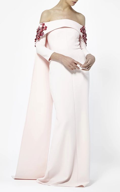 Bellara Embroidered Cape by SAFIYAA for Preorder on Moda Operandi Houte Couter Dress, Houte Couter, Embroidered Cape, Simple Wedding Gowns, Sisters Dress, Shoes Outfit Fashion, Elegant Dresses Classy, فستان سهرة, Special Dresses