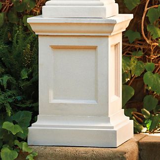 Styrofoam Diy, Eastwell Manor, Garden Pedestal, Sand Design, Outdoor Urns, Portland Stone, Pillar Design, Column Base, Garden Courtyard