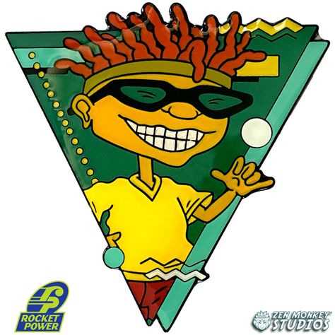 Power Tattoo, Rocket Power, Hero Games, Real Monsters, Soft Enamel Pins, Tattoo Stencil, Soft Enamel, 90s Retro, Tattoo Stencils