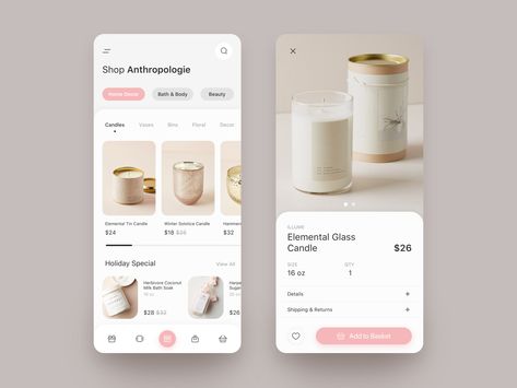 Candle Website Design, Kids Branding Design, Figma Website, Figma Design, Ui Ux 디자인, Ui Website, App Design Layout, Beauty App, Mobile App Design Inspiration