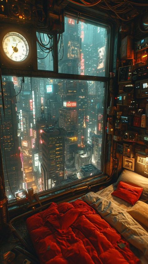 Urban Fantasy Aesthetic City, Cyberpunk Royalty, Cyberpunk Room Aesthetic, Cyberpunk City Concept Art, Cyberpunk Hotel, Cyberpunk City Aesthetic, Urban Fantasy Aesthetic, Subterranean City, Cyberpunk Architecture