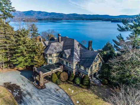 3232 Lake Shore Dr, Lake George, NY 12845 | MLS #201910350 | Zillow Abandoned Mansion For Sale, Lake George New York, Stone Mansion, Lake George Village, Summer Vacation Spots, Lake George Ny, Romantic Cruise, Abandoned Mansion, Fun Winter Activities