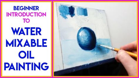 Water Mixable Oil Painting, Water Soluble Oil Paint, Recycle Crafts Diy, Oil Painting Tips, Oil Water, Water Based Paint, Paint Background, Passion Project, Watering Globe