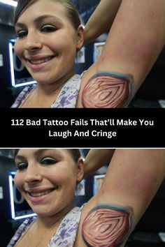 Bad Tattoos Funny, Bad Tattoos Women, Tattoos Kids Names, Cringe Tattoos, Worst Tattoos Ever, Funny Tattoo Ideas, Tattoo Regret, Dumbest Tattoos, Historical Tattoos