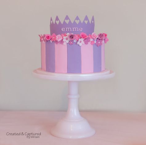 Pink Princess Cake, Pink Princess Cakes, Chocolate Cake With Chocolate Ganache, Cake Decorating For Kids, Cake With Chocolate Ganache, Bug Cake, Purple Cakes Birthday, Purple Cake, Cake 5