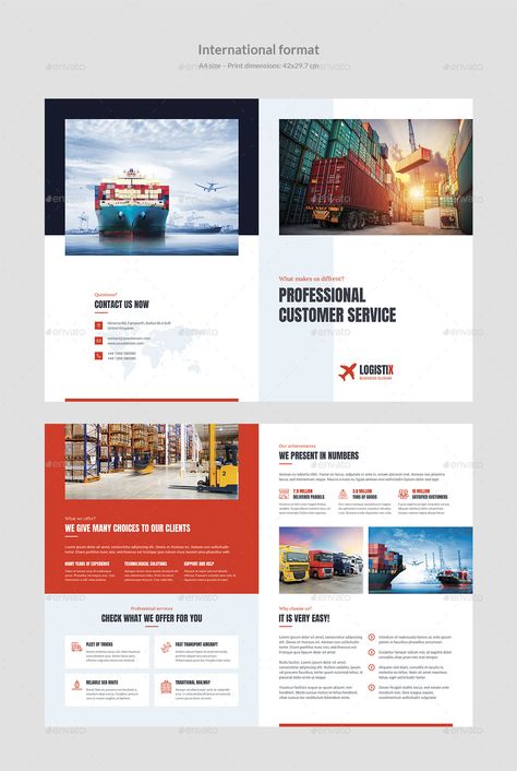 Brochure ¨C Transport Logistic Bi-Fold #Ad #Transport, #ad, #Brochure, #Logistic, #Fold Photoshop Shapes, Color Photoshop, Icon Files, Template For Business, Business Card Mockup, Bi Fold Brochure, Company Brochure, Card Mockup, Business Card Mock Up