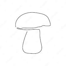 Line Drawing Mushroom, Line Art Mushroom, Mushroom Line Drawing, Mushroom Line Art, Pizza Project, Drawing One Line, Mushroom Farm, Porcini Mushroom, Organic Branding