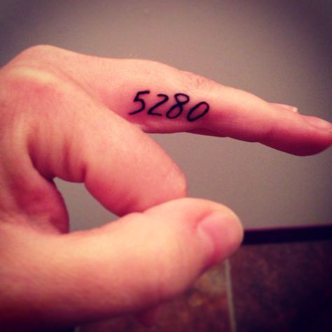 Denver Finger Tattoo. Colorado tattoo. Mile high city. 5280 Small Colorado Tattoo Ideas, Denver Colorado Tattoo Ideas, Small Colorado Tattoo, Simple Colorado Tattoo, 5280 Tattoo Colorado, Colorado Tattoo Ideas, Colorado Tattoo Artist, Colorado Tattoos, Besties Tattoos