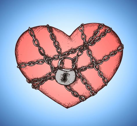 Locked Up Drawing, Lock Drawing, Locked Heart, Ethereal Aesthetic, Tshirt Design Inspiration, Isometric Design, Heart Illustration, Isometric Illustration, Heart Drawing