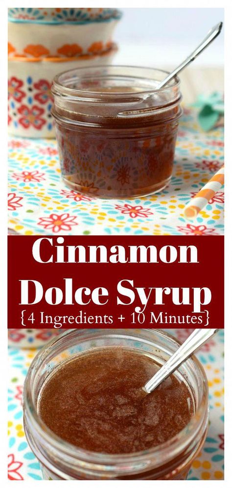 Cinnamon Bun Syrup, Homemade Cinnamon Dolce Syrup, Diy Cinnamon Dolce Syrup, Cinnamon Maple Syrup, Summer Coffee Syrups, Fall Coffee Syrups, Cinnamon Dulce Coffee Syrup, Tiramisu Syrup Recipe, Cinnamon Dolce Syrup Recipe