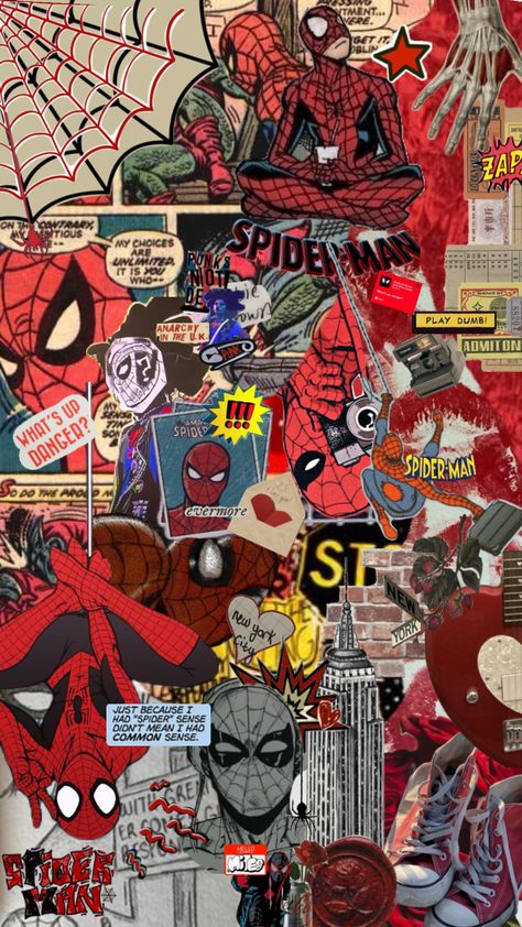 Spider men 🥰 #spiderman #acrossthespiderverse #milesmorales #hobiebrown #spiderpunk #spiderverse #red #spidermanaesthetic #asesthetic #wallpapercollage #collages #collage #vibes #converse #clutter #wallpaper Spider Man Comics, Marvel Phone Wallpaper, Spiderman Wallpaper, Whatsapp Wallpapers Hd, Image Spiderman, Spiderman Theme, Spiderman Art Sketch, Miles Morales Spiderman, Wallpaper Disney