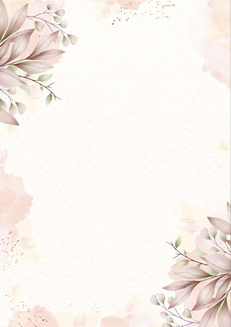 Floral Background For Invitation Card, Ruangan Studio, Wedding Illustration Card, Wedding Background Wallpaper, Engagement Invitation Cards, Flower Background Design, Wedding Card Frames, Digital Invitations Wedding, Floral Cards Design