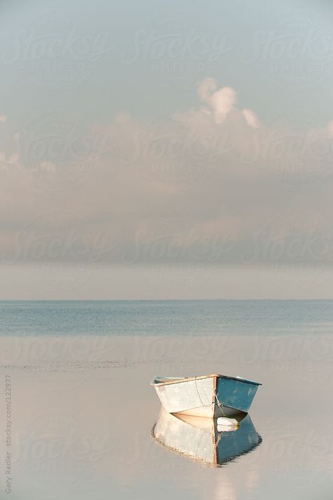 Row Boat reflected in Still Water by Gary Radler Photography Row Boats, Soyut Sanat Tabloları, Boat Art, Boat Painting, Medical Office, Row Boat, Still Water, Beach Life, Painting Inspiration