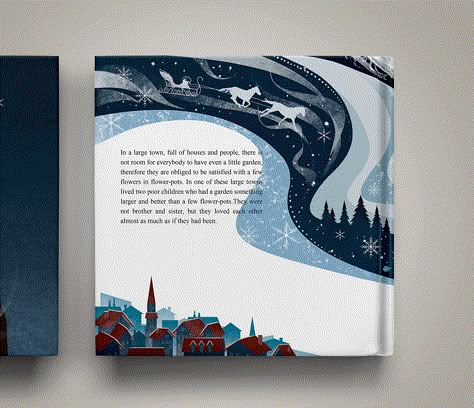 The Snow Queen - Book Illustration on Behance Snow White Story Book, The Snow Queen Illustration, Illustration Book Layout, Frost Illustration, Picture Book Layout, Picture Book Cover, Book Photo Ideas, Snow Queen Illustration, Series Illustration