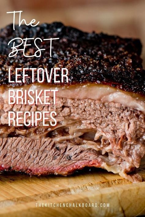 Leftover Brisket Recipes, Brisket Recipes Smoked, Brisket Tacos, Brisket Recipe, Beef Brisket Recipes, Leftover Beef, Pulled Pork Leftovers, Kitchen Chalkboard, Bbq Brisket