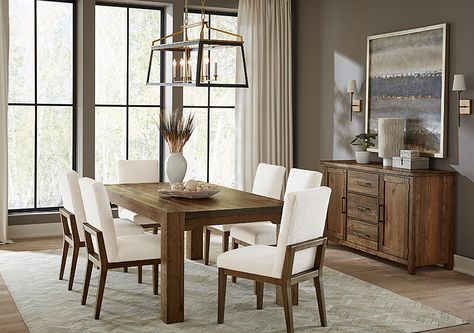 76 inch GATHERING DINING TABLE Brown Dining Table, Gathering Table, Elegant Dinner Party, Elegant Dinner, Upholstered Side Chair, Naples Florida, Family Dinners, Casual Dining, Free Interior Design