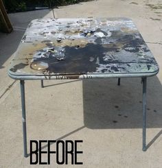 Diy Card Table, Card Table Makeover, Vintage Cards Handmade, Upcycle Chair, Upcycle Storage, End Table Makeover, Hometalk Diy, Marimekko Fabric, Painted Drawers