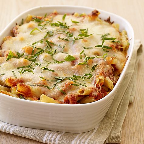 Ziti Recipes, Baked Ziti Recipe, Baked Ziti, No Calorie Foods, Rigatoni, Low Fat Recipes, Ww Recipes, Marinara, Weight Watchers Meals