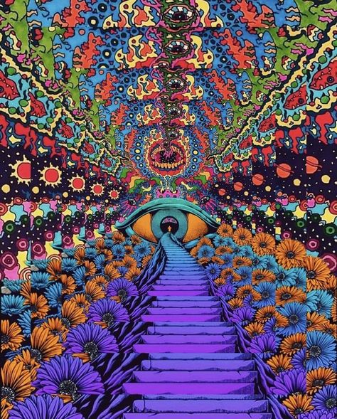 Psychedelic Collage - psychedlic art post - Imgur Mundo Hippie, Trippy Pictures, Trippy Aesthetic, Trippy Visuals, Psychadelic Art, Trippy Painting, Psy Art, Trippy Wallpaper, Image 3d