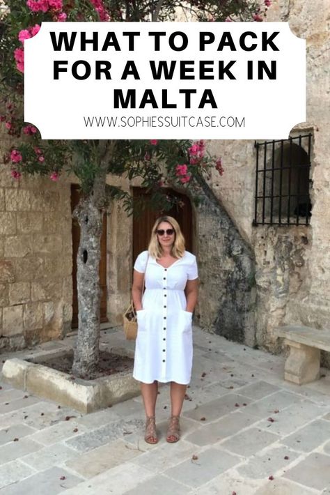 You guys have been loving my outfits posts on Instagram over the past month, and I’ve had so many messages from you asking where the outfits I wore whilst on my recent trip to Malta are from / Sophie's Suitcase Malta Vacation Outfit, Malta Fashion Street Styles, Malta Outfit Ideas Spring, Malta Outfit Ideas Autumn, Malta Outfit Ideas Summer, Malta Outfit Ideas, Malta In March, Malta Holiday, Travel Malta