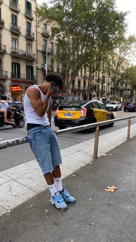 New York Aesthetic Men, New York Street Wear Men, Aesthetic Clothes For Men, Picture Ideas Men, Us Drip, Shiesty Mask, Trap Aesthetic, Summer Outfits For Men, Mens Outfits Streetwear