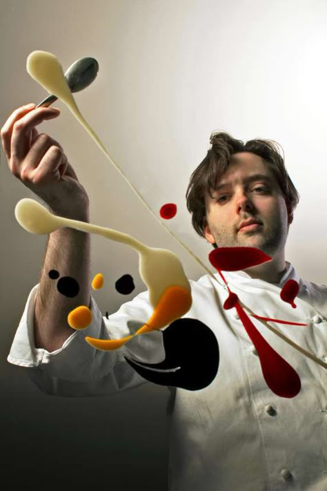 Paul Liebrandt Chef Photoshoot, Chef Photo, Chef Portrait, Chef Photography, Chef Pictures, Cooking Photography, Environmental Portraits, Molecular Gastronomy, Cake Photography