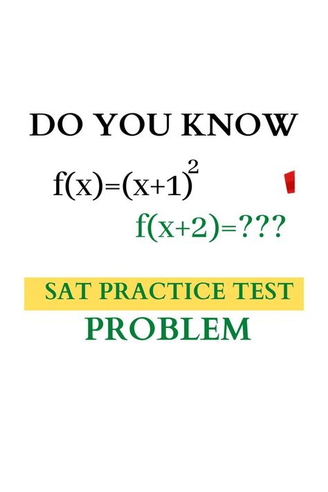 Sat Math Questions, Sat Practice Test, Sat Practice, Math Olympiad, Sat Math, Cool Math Tricks, Math Book, Bathroom Renovation Ideas, Math Questions