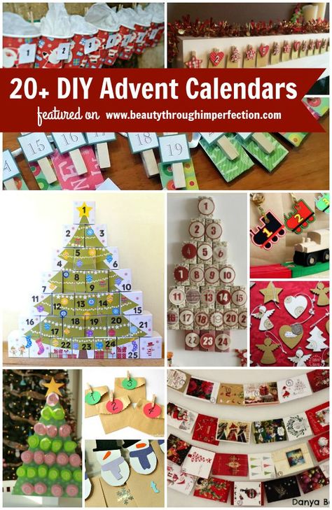 More than 20 of the BEST DIY advent calendar ideas for the Christmas season Advent Calendar Ideas Diy, Advent Calendar Fillers, Homemade Advent Calendars, Advent Calendar Ideas, Fabric Advent Calendar, Christmas Advent Calendar Diy, Advent Activities, Advent Calendars For Kids, Advent Calenders