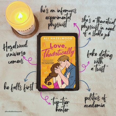 Love Theoretically, Ali Hazelwood, Book Poster, Romantic Book Quotes, Love Anniversary Quotes, Romantic Books, Love Anniversary, Book Posters, Mini Book