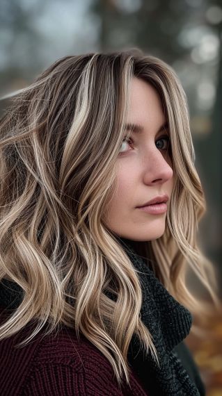 Trending Bronde Hair, Full Foil Highlights Brunette To Blonde, Blonde Highlights For Thinning Hair, Blonde Hair Over 55, Vanilla Bean Blonde Hair, Hair Color Ideas For Dish Water Blonde, Thinning Hair Color Ideas, Medium Brown Blonde Hair, Dark Blonde Highlighted Hair