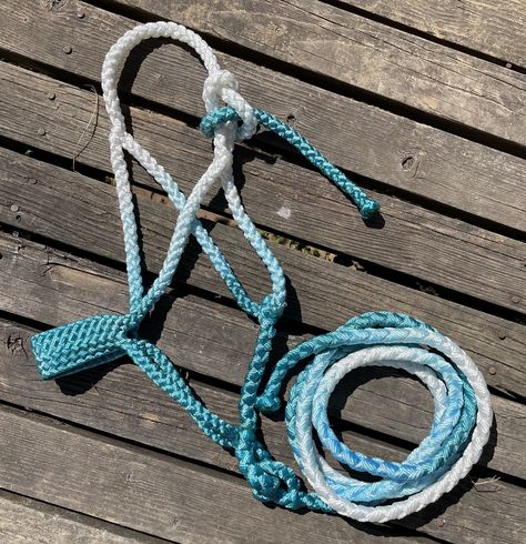 Blue Horse Tack Western, Muletape Halter, Western Horse Tack Turquoise, Mule Tape Halter, Barrel Racing Tack Sets, Barrel Racing Tack Rodeo, Horse Tack Diy, Horse Barn Designs, Dream Horse Barns