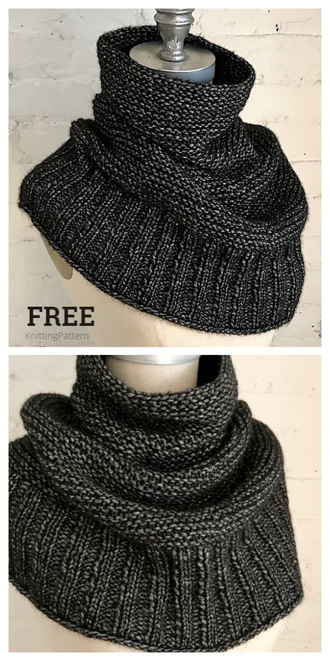 Knit Getting Warmer Cowl Free Knitting Pattern - Knitting Pattern Knitting Outfit, Knit Cowl Pattern Free, Diy Tricot, Ravelry Knitting, Cowl Knitting Pattern, Knitting Blogs, Knit Cowl, How To Get Warm, Free Knitting Pattern