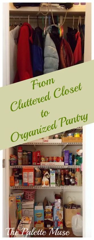 Coat Closet Design, Closet Into A Pantry, Pantry Can Organization, Pantry Redo, Diy Pantry Organization, Coat Closet Organization, Closet Clutter, Closet Diy, Organized Pantry