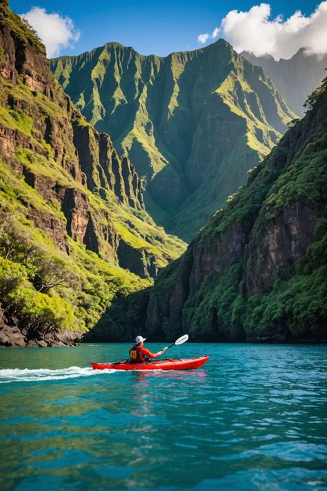 🚣‍♂️ Ultimate Guide to Kayaking in Hawaii: Thrills, Adventures, and Hidden Gems Hawaii Kayaking, Kayak Stand, Hawaii Adventures, Tandem Kayaking, Hawaii Destinations, Kayak Adventures, Hawaii Homes, Connect With Nature, Endless Opportunities