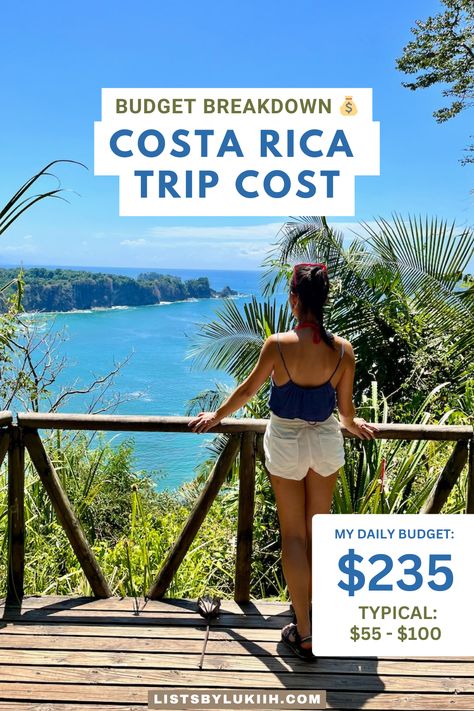 How much does a trip to Costa Rica cost? Costa Rica is considered the most expensive destination in Central America, but it's an affordable destination worldwide. I share my actual travel expenses, typical trip budget, and budgeting tips after spending 2 weeks there. Costa Rica Budget, Costa Rica Road Trip, Costa Rica Backpacking, Visiting Costa Rica, Costa Rica Trip, Trip To Costa Rica, Manuel Antonio National Park, Arenal Volcano, Visit Costa Rica