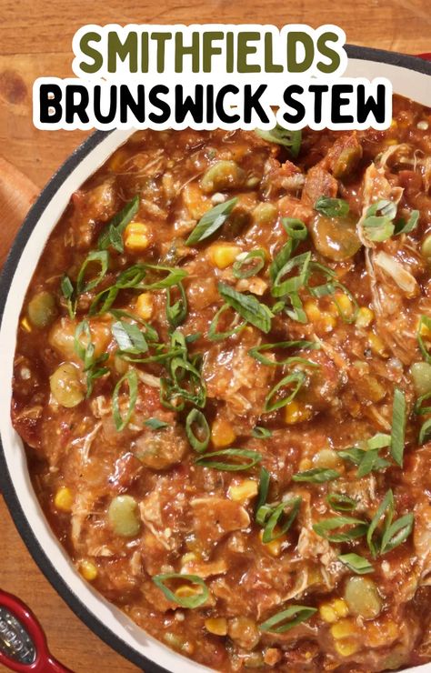 Smithfields Brunswick Stew Recipe - Wasian Cookery Homemade Brunswick Stew Recipe, Best Brunswick Stew Recipe, Brunswick Stew Recipe, Hard Boiled Eggs Diet, Stew Recipes Crockpot, Slow Cooker Chili Recipe, Brunswick Stew, Southern Comfort Food, Bisque Recipe