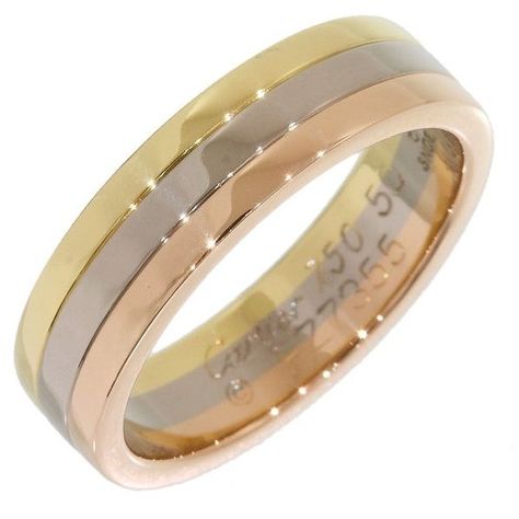 Cartier Trinity Wedding Band Ring In 18k Three Gold Us5.5 Eu50 D3062 ($699) ❤ liked on Polyvore featuring jewelry, rings, wedding rings jewelry, yellow gold wedding rings, gold band wedding rings, 18 karat gold jewelry and 18k ring Gold Band Wedding Rings, Wedding Rings Gold Band, Yellow Gold Wedding Rings, Band Wedding Rings, Wedding Rings Gold, Gold Band Wedding Ring, Trinity Ring, Yellow Gold Wedding Ring, Rings Gold