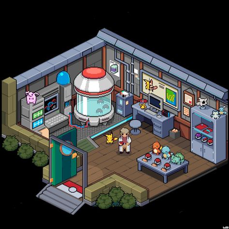 Steampunk Boat, Isometric Furniture, Pokemon Towns, Pokemon Video, 3d Pokemon, Best Pokemon, Pokemon Video Games, Pixel Art Pokemon, Video Game Collection