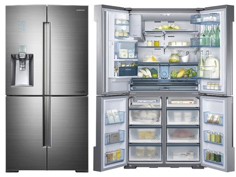 samsung 4 door refrigerator RF24J9960S4 Refrigerator Samsung, Door In Door Refrigerator, Luxury Refrigerator, Four Door Refrigerator, Two Door Refrigerator, Modern Kitchen Appliances, New Appliances, Door Fridge, Cheap Wall Decor