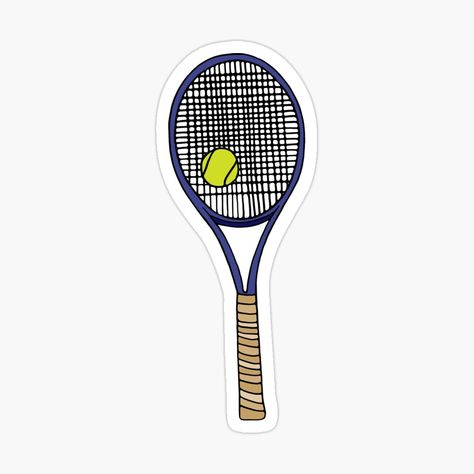 Get my art printed on awesome products. Support me at Redbubble #RBandME: https://www.redbubble.com/i/sticker/Tennis-Racket-by-murialbezanson/66311938.EJUG5?asc=u Tennis Stickers, Mobile Stickers, Redbubble Stickers, Red Bubble Stickers, Bubble Stickers, Work Activities, Printable Stickers, Tennis Racket, Vinyl Stickers