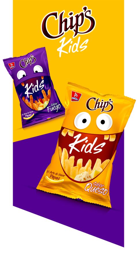 Kids Package Design, Ui Ux Website Design, Ux Website Design, Japanese Food Packaging, Kids Branding Design, Chip Packaging, Packaging Snack, Ui Ux Website, Clever Packaging