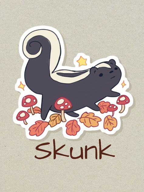 Cute skunk drawing , Skunk illustration, autumn animals illustrations, kawaii Skunk, Skunk stickers , animal stickers, Skunk art Cute Skunk Art, Skunk Character Design, Cute Skunk Drawing, Skunk Pictures, Skunk Illustration, Cartoon Skunk, Skunk Drawing, Skunk Art, Cute Skunk