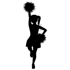 Cheer Home Cheer Birthday Party, Cheerleading Party, Youth Cheer, Cheer Posters, Cheerleading Squad, Dancer Silhouette, Silhouette Cameo Crafts, Sublimation Ideas Projects Inspiration, Competitive Cheer