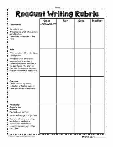 Recount Writing Rubric Goals Writing, Focus Walls, Writing Rubrics, Recount Writing, Exit Slips, Expository Writing, Writing Rubric, Paragraph Writing, Exit Tickets