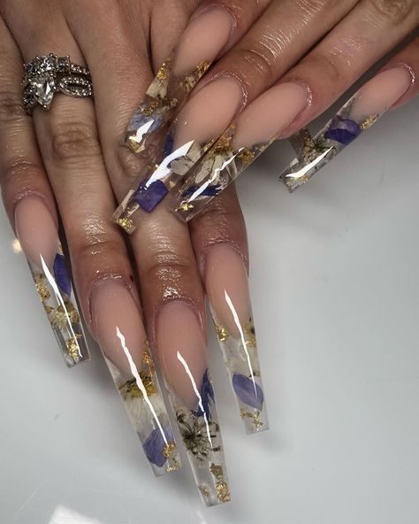 5,792 Likes, 51 Comments - Lonna Janee (@lonnanailedit) on Instagram: “Last look at these French Water Bath nails before I retire 🌸🌺 #lonnanailedit #explore…” Colourful Acrylic Nails, Encapsulated Nails, Luminous Nails, Nail String Art, French Tip Acrylic Nails, Glow Nails, Dope Nail Designs, Coffin Shape Nails, Long Acrylic Nails Coffin