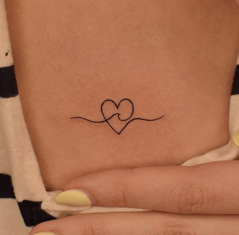 Tattoo Heart Ideas, Half Of A Heart Tattoo, H Heart Tattoo, Half A Heart Tattoo, Small Heart Tattoo On Shoulder, Heart Tattoo Collar Bone, 3 Hearts Collar Bone Tattoo, 2 Hearts Tattoo, Elegant Tattoos For Women