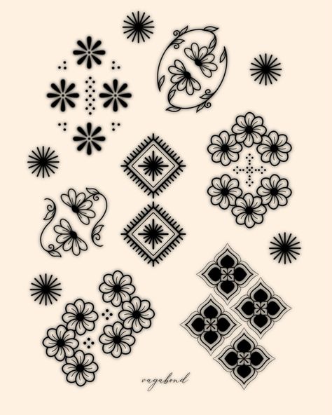 ✿ AVAILABLE FLASH ✿ All of these designs are ready to be tattooed! I'd love to give them a loving forever home 🤍✨ ༄ For inquiries, please email vagabond.tattooer@gmail.com • ____________________ Check out the rest of our team: @xandermulder • @tim.luijten.ink • @yodatattoos • @kikiraventattoo • @purpleparmtreedelight • @shennakiart • @bobbatatt • @nina_nathalie ____________________ #ornamentaltattoo #symmetricaltattoo #traditionaltattoo Symmetrical Tattoo, Ornamental Tattoo, Flash Tattoo Designs, Flash Sheet, Tattoo Flash Sheet, 1 Tattoo, Home Tattoo, Tattoo Life, Simplistic Tattoos