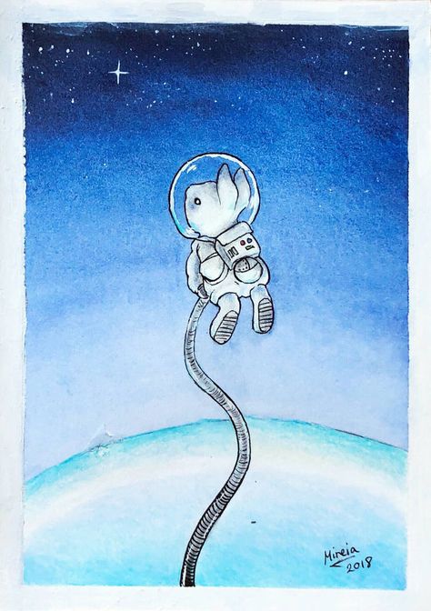 Astronaut bunny by mireiamoon on DeviantArt Bunny Astronaut Drawing, Astronaut Sketch, Rabbit Astronaut, Fantasy Bunny, Animal Astronaut, Bunny Space, Space Rabbit, Space Bunny, Astronaut Drawing